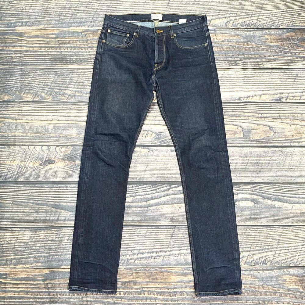 C.O.F. Studio M1‎ Slim Dark Wash Denim Jeans Men's Size 34 Button Fly EUC